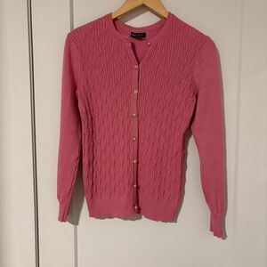 Cable Knit Lightweight Pink Sweater Coquette Ballerinacore Balletcore Girly Soft